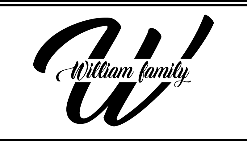 Tapis vinyle entrée initiale et nom de famille - TenStickers