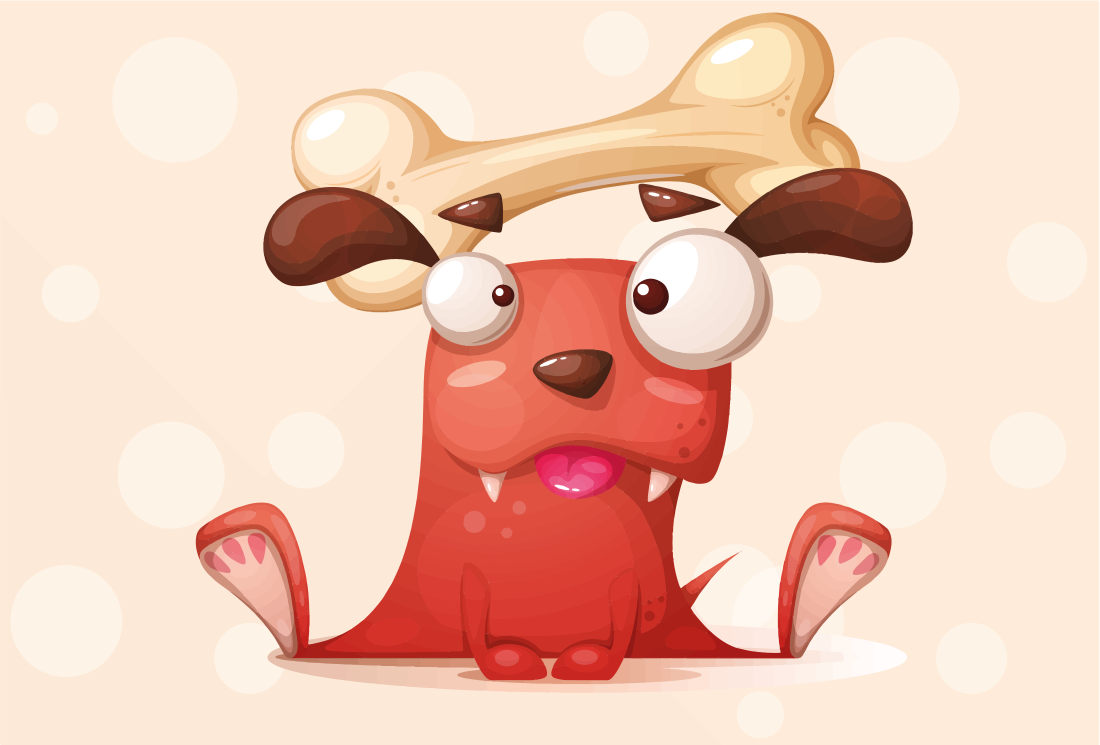 Tapis vinyle bébé chiot joyeux - TenStickers