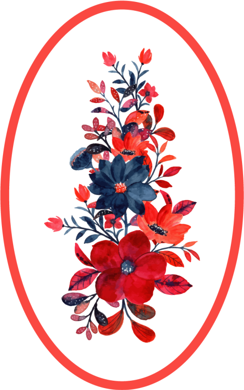 Tapis vinyle plantes composition florale - TenStickers