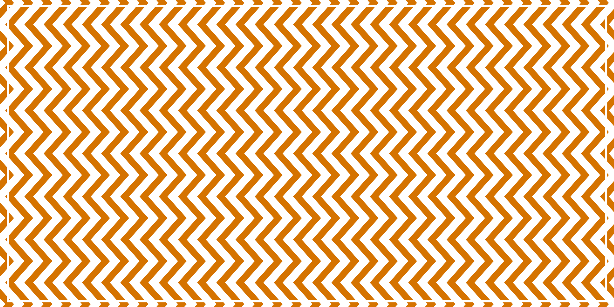 tapis vinyle salon Motifs en zigzag orange et blanc - TenStickers
