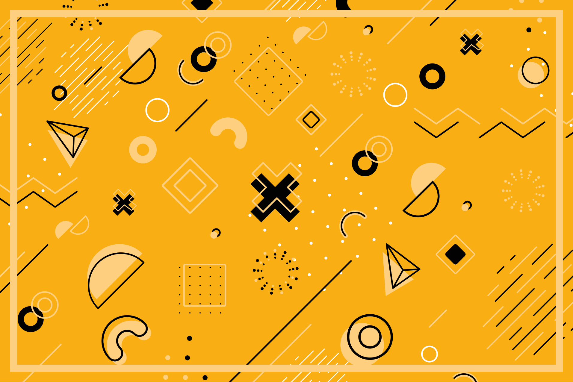 Tapis vinyle géométrique motif de formes abstraites - TenStickers