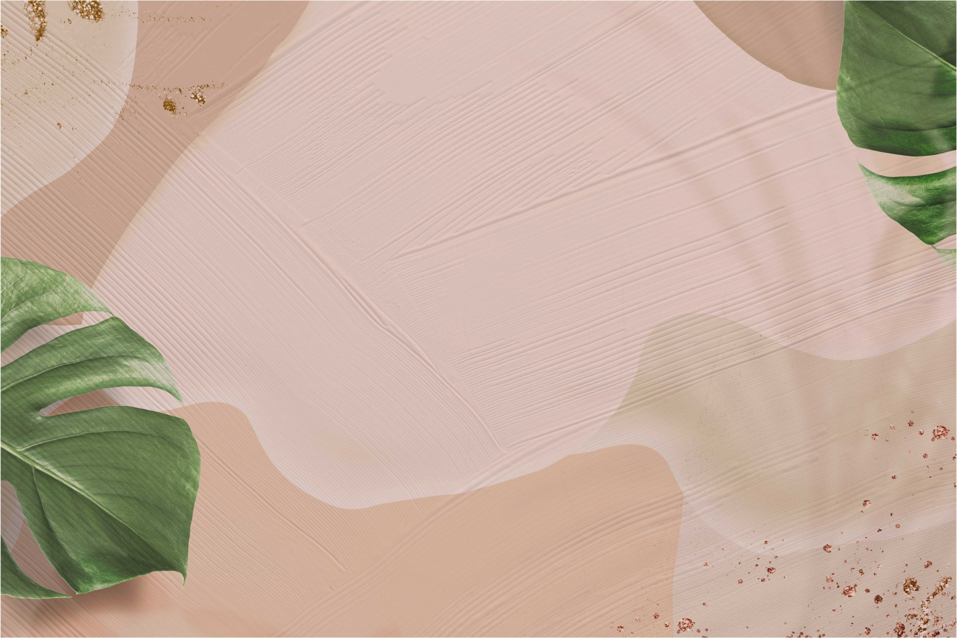 Tapis vinyle salon blush feuille tropicale - TenStickers