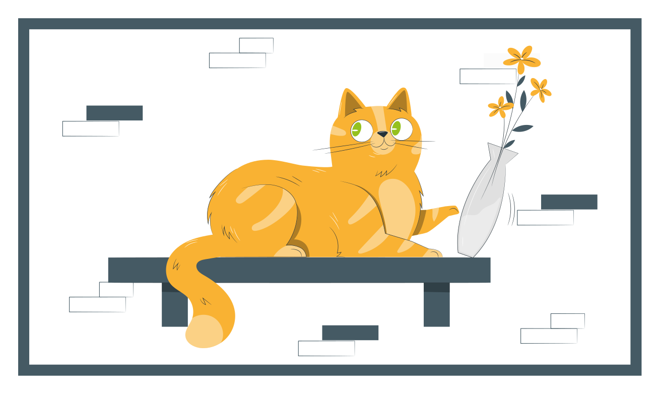 Tapis vinyle autres tapis scène de chat ludique - TenStickers