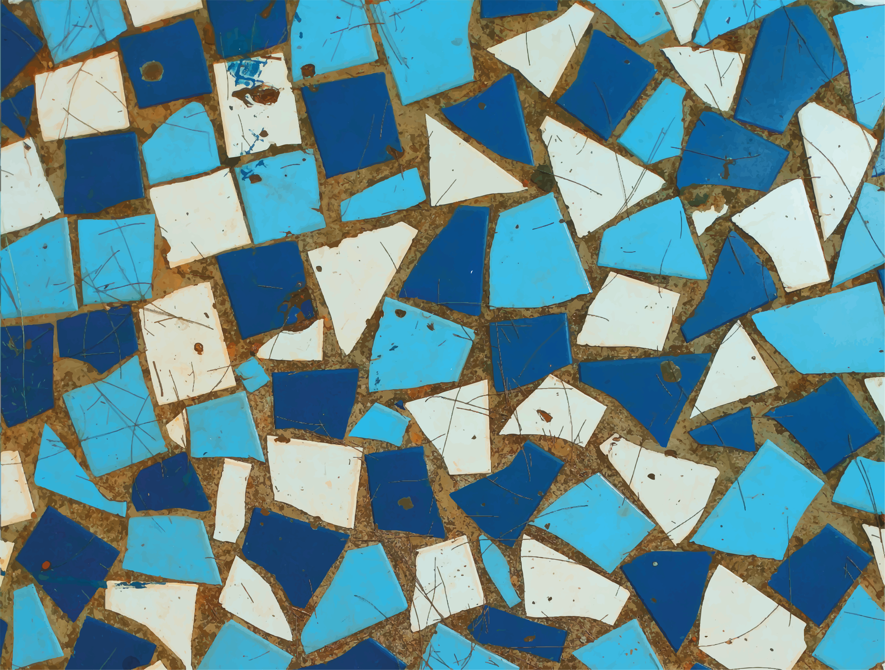 Tapis mosaique vinyle arrangements de carreaux de mosaïque - TenStickers