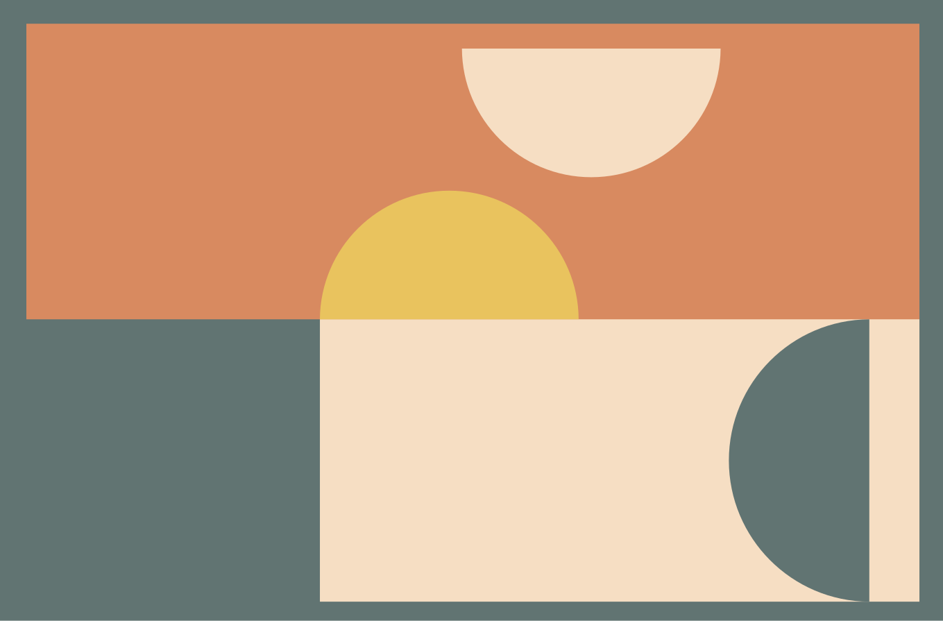 Tapis vinyle design moderne cercles et rectangles - TenStickers