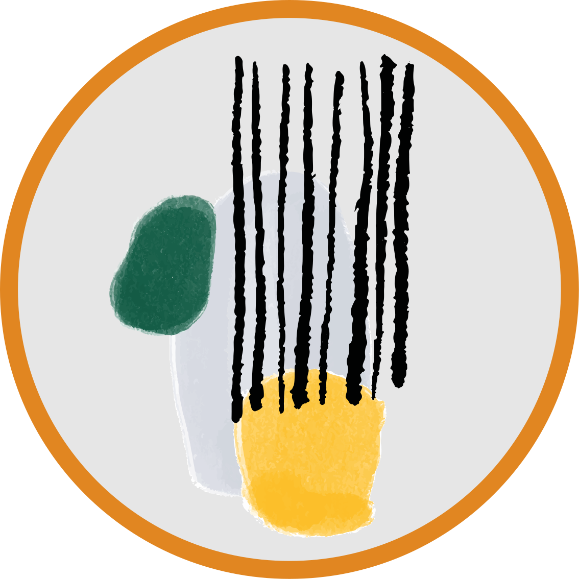 Tapis vinyle minimaliste segments de teinte géométriques - TenStickers