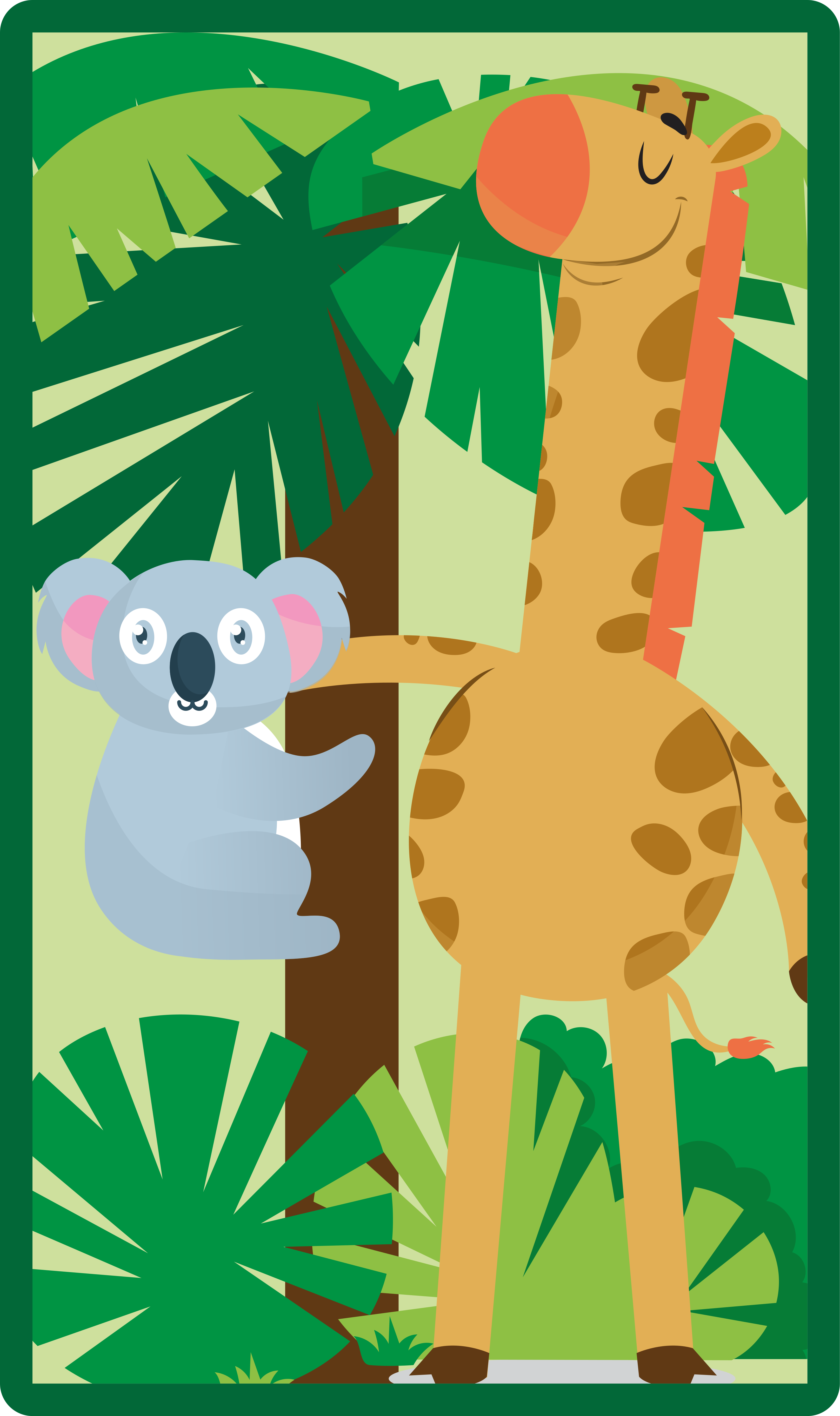 Tapis vinyle bébé aventure des amis de la jungle - TenStickers