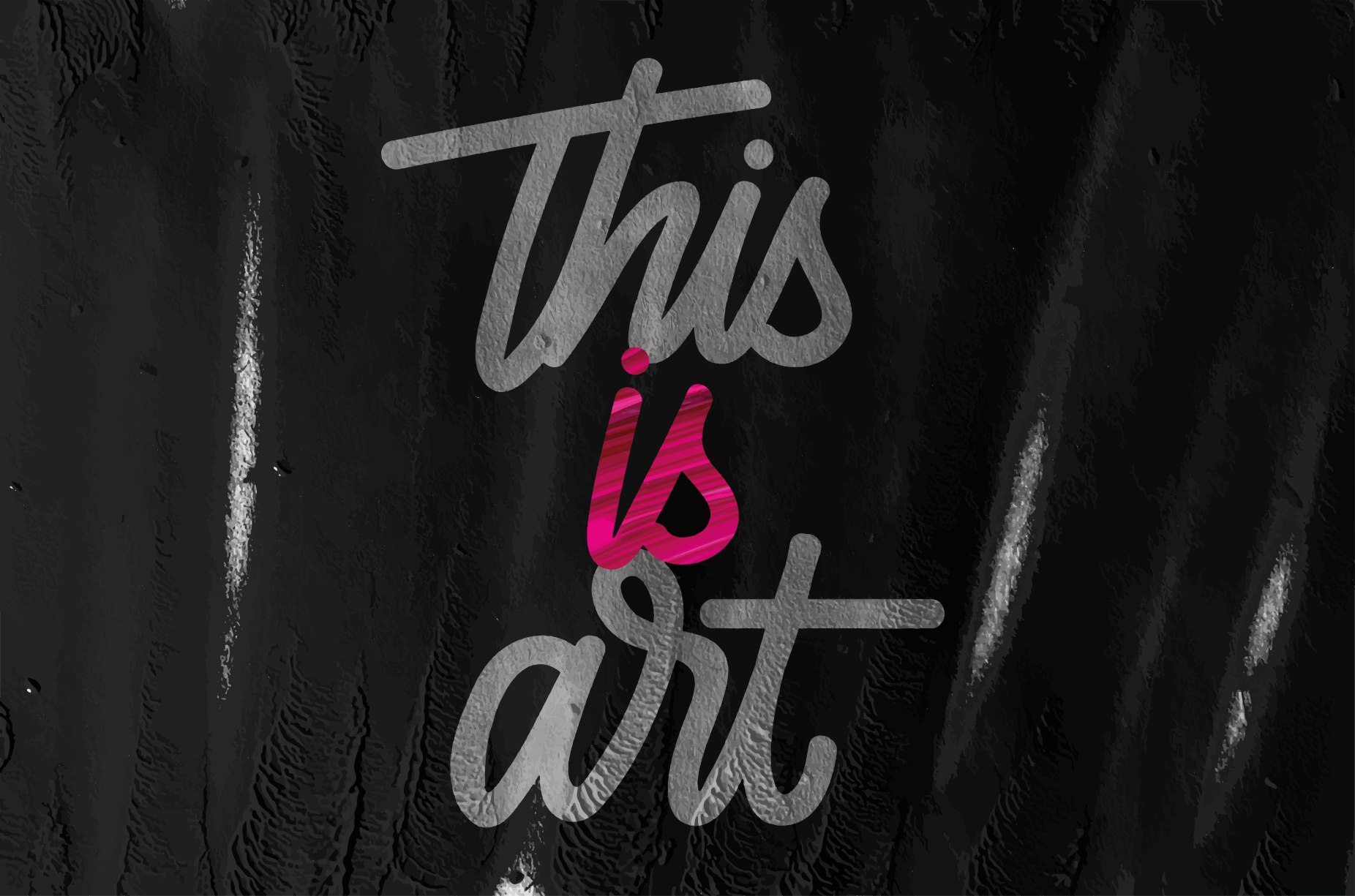 Tapis vinyle citation c'est de l'art - TenStickers