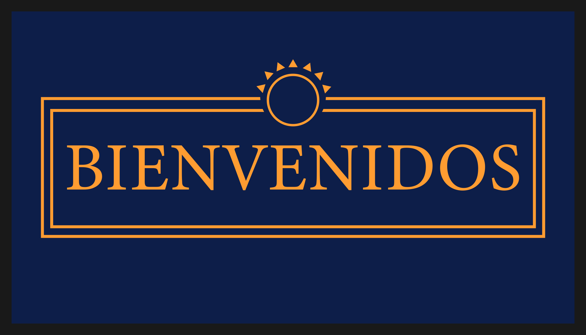 Tapis vinyle design moderne message d'accueil - TenStickers