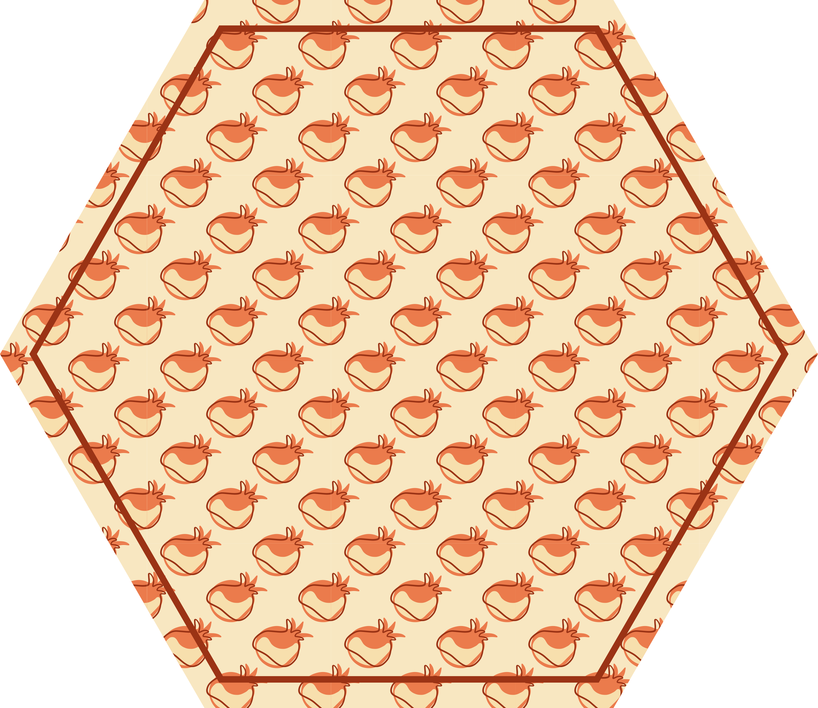 Tapis vinyle cuisine vinylee de griffonnage avec grenade - TenStickers