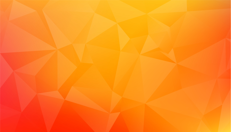 Tapis vinyle moderne Formes géométriques orange abstraites - TenStickers