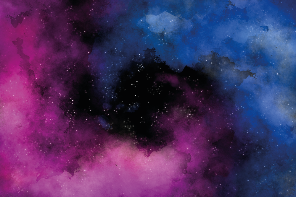 Tapis vinyle étoile ciel nocturne cosmique - TenStickers