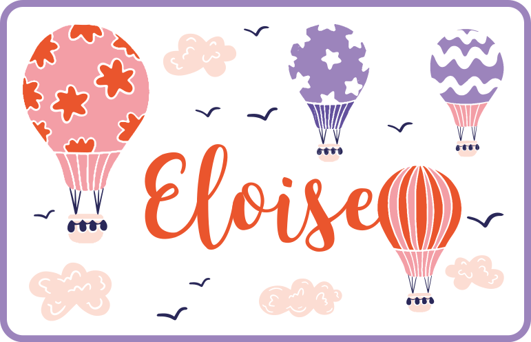 Tapis vinyle personnalisé air chaud vibrant - TenStickers