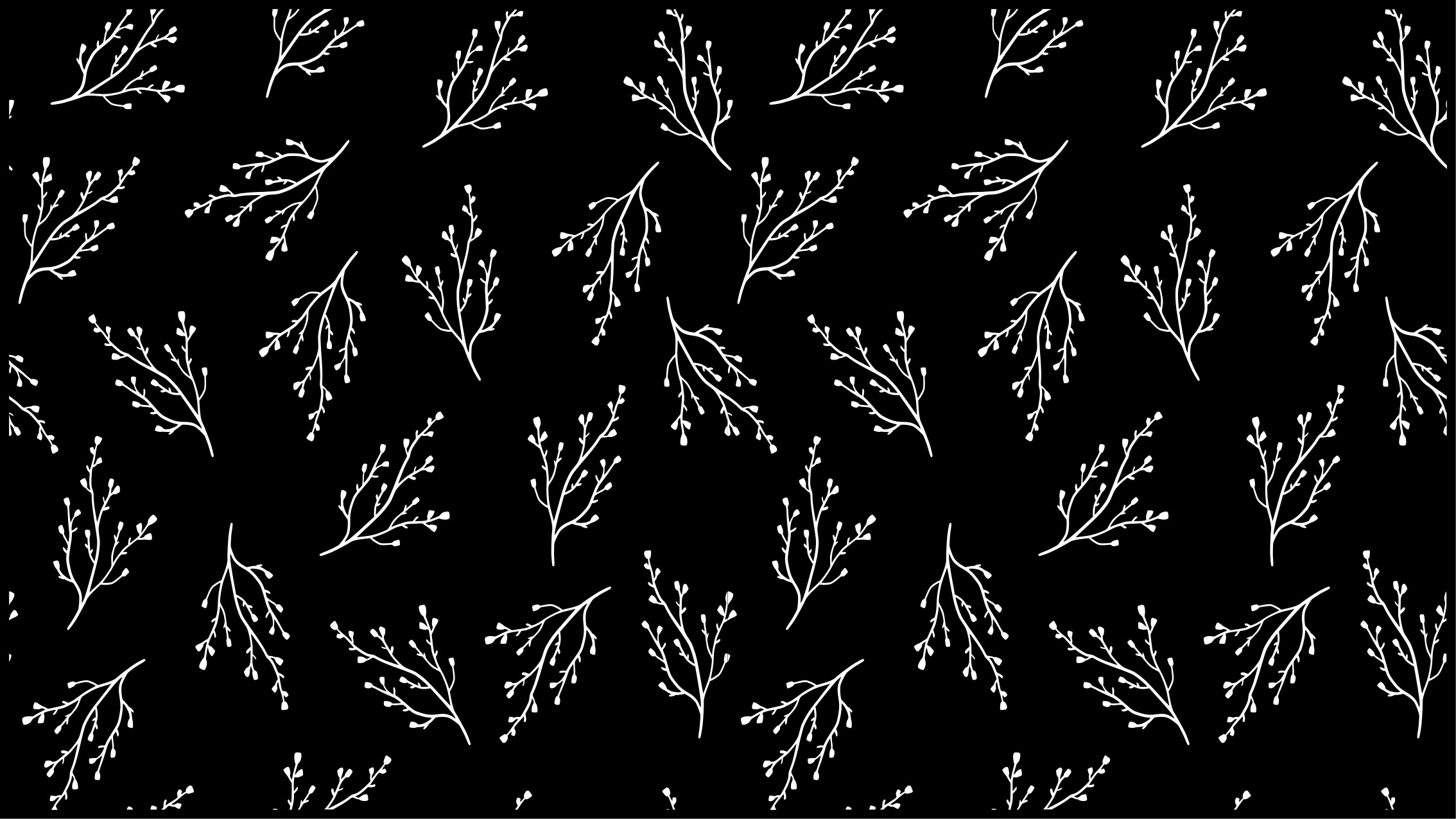 Tapis vinyle nature motifs de branches délicats - TenStickers