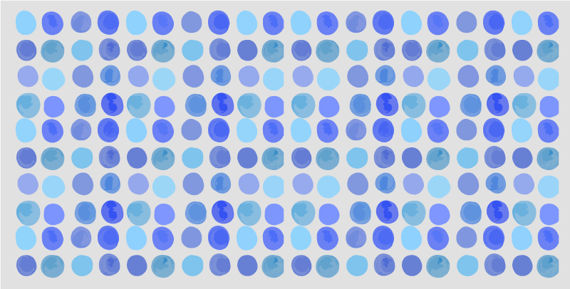 Tapis vinyle salle de bain motif à pois bleus - TenStickers
