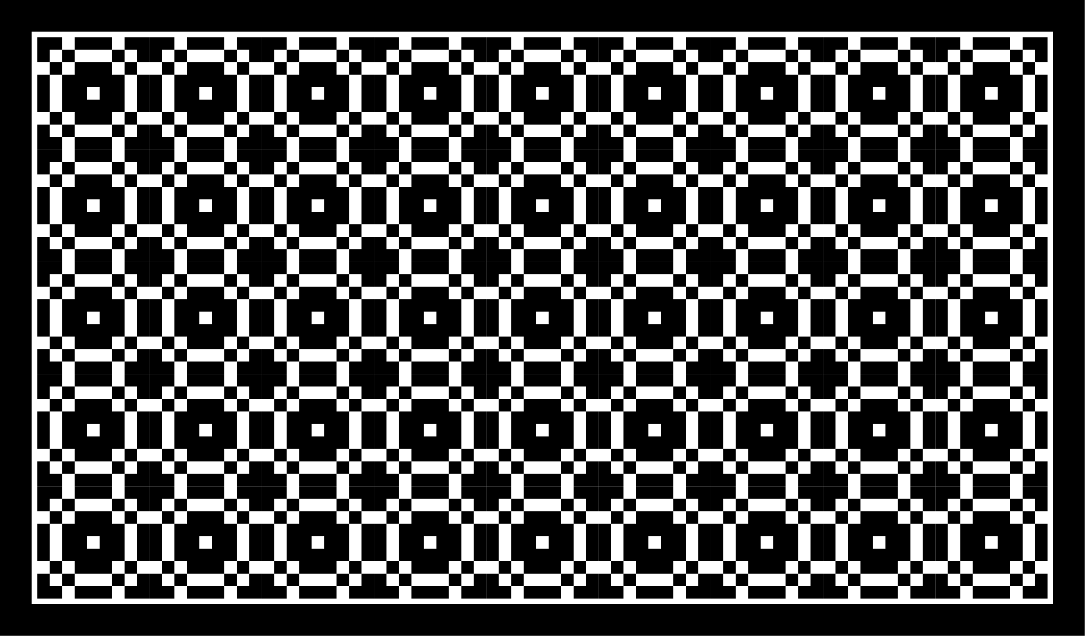 Tapis vinyle géométrique motif monochrome - TenStickers