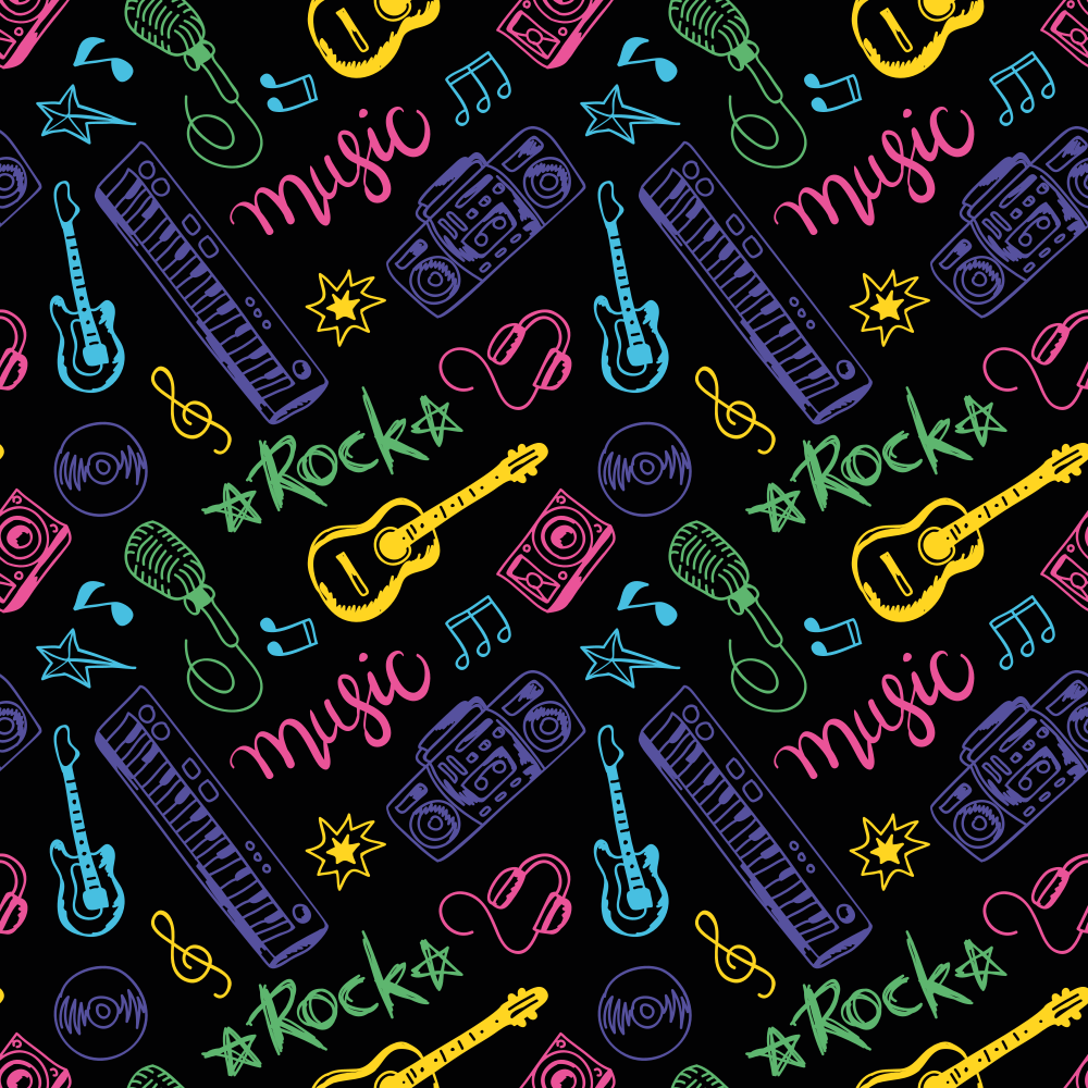 Tapis vinyle autres tapis thème musical coloré - TenStickers