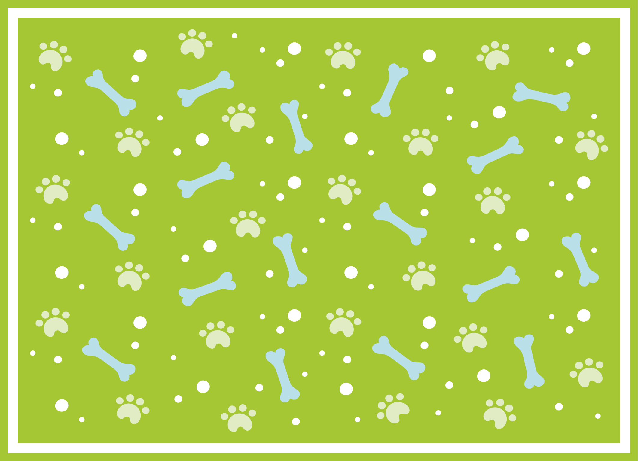 Tapis vinyle animal style empreinte de patte - TenStickers