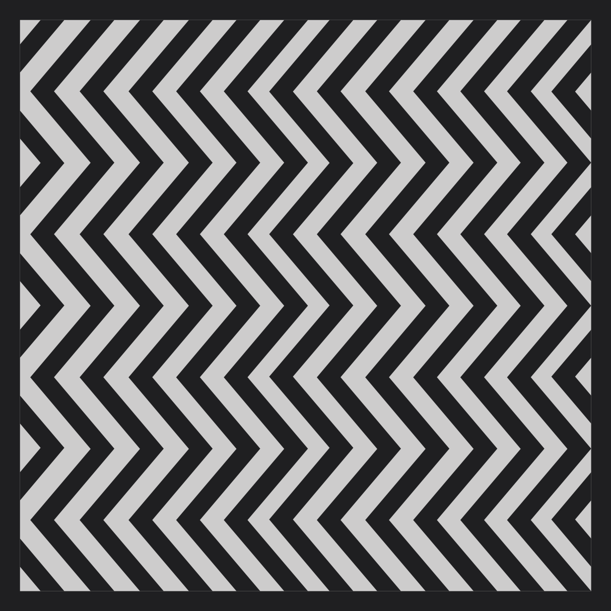 Tapis vinyle géométrique zigzag noir et gris - TenStickers