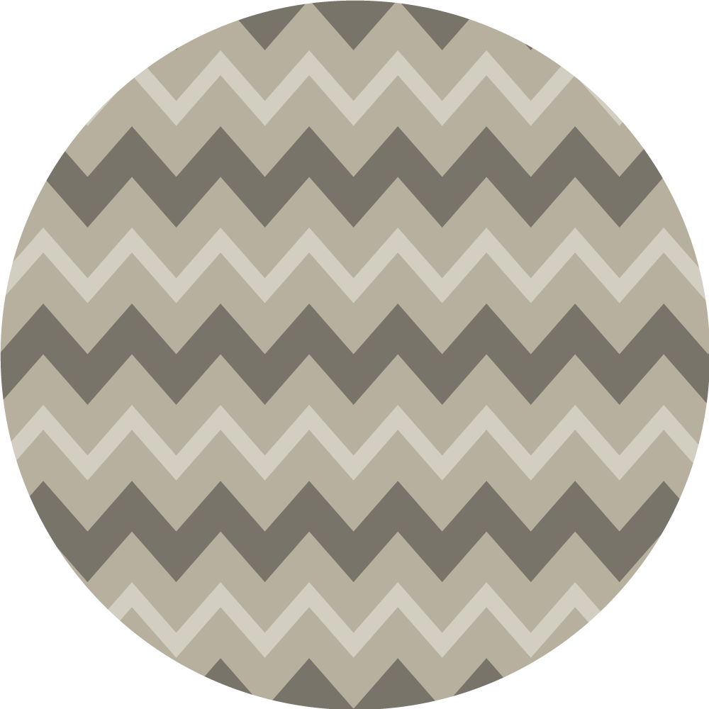 Tapis vinyle salle de bain motif circulaire beige - TenStickers