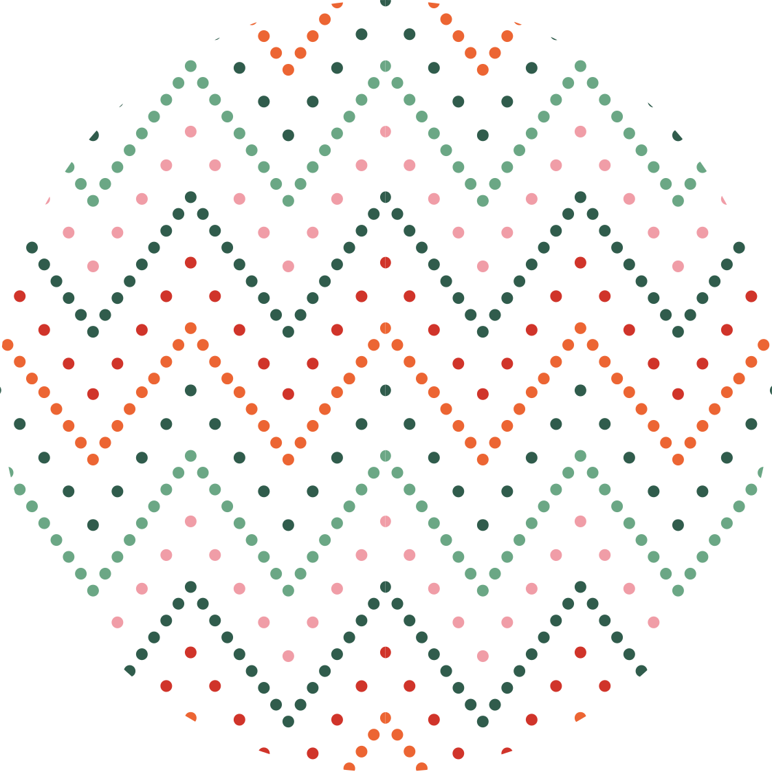 Tapis vinyle étoile motif à pois en chevrons - TenStickers