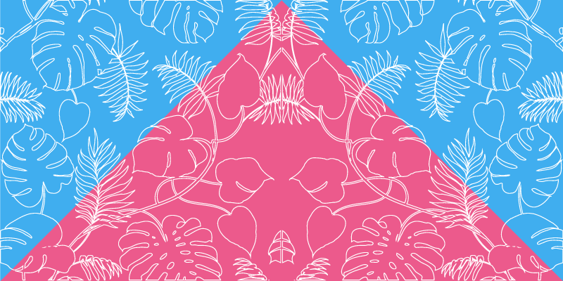 Tapis vinyle nature feuille tropicale - TenStickers