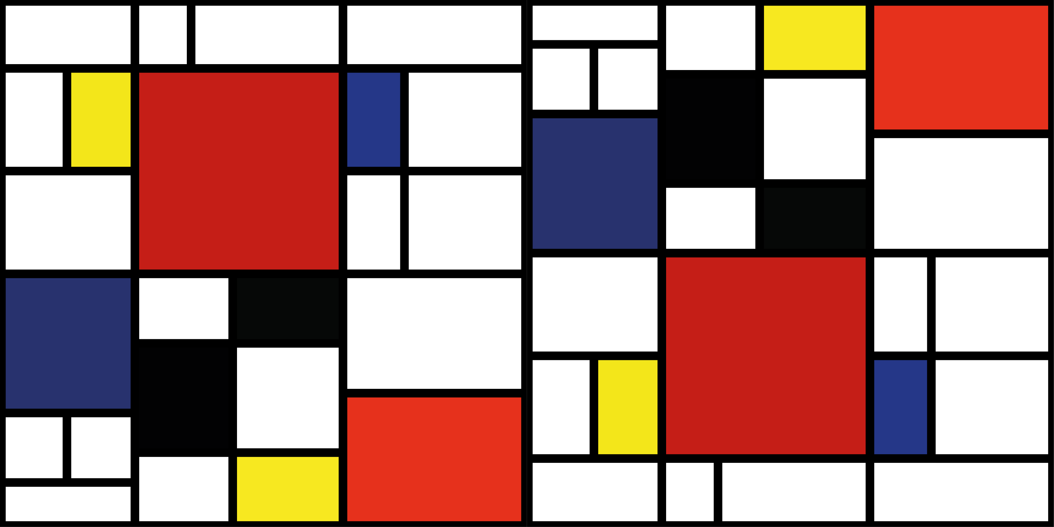 Tapis vinyle rectangulaire Blocs de couleurs abstraits - TenStickers