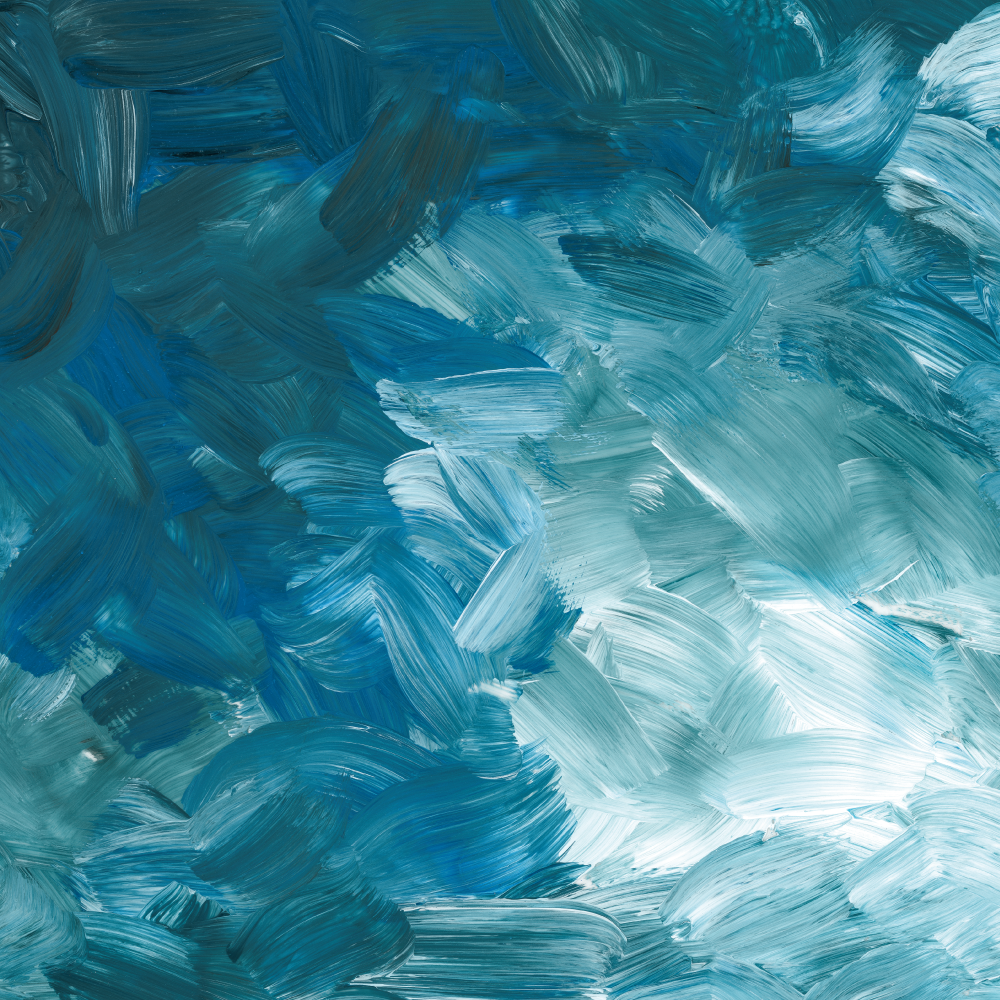 Tapis vinyle textures coups de pinceau océaniques - TenStickers