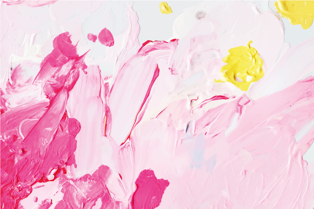 Tapis vinyle ado tourbillons abstraits roses - TenStickers