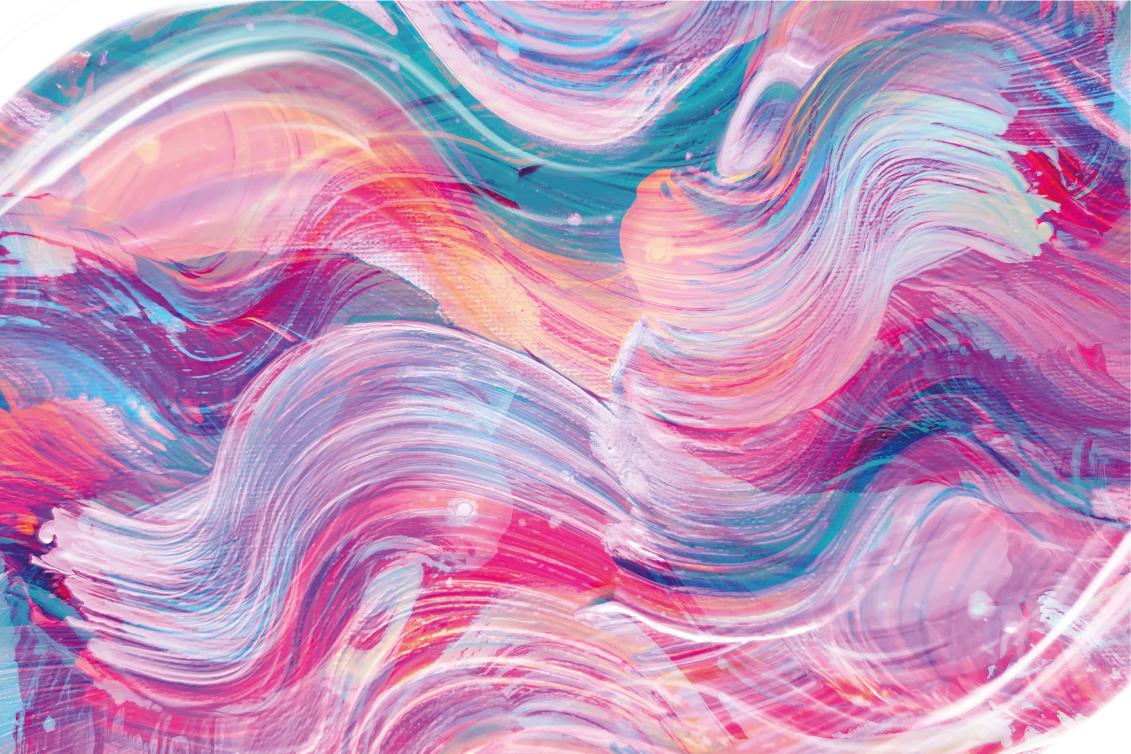 Tapis vinyle autres tapis courbes abstraites vibrantes - TenStickers