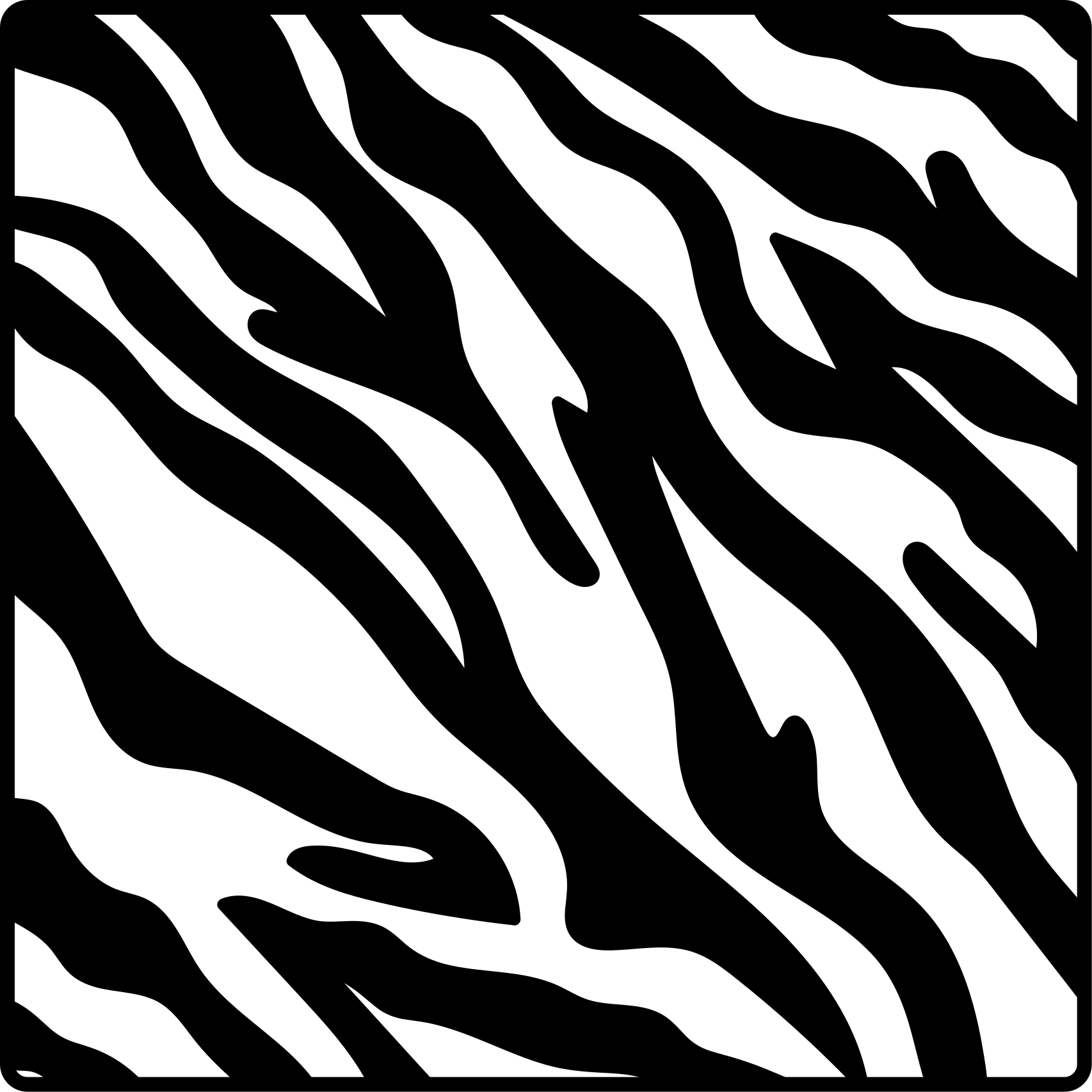 Tapis vinyle motif animal style zèbre - TenStickers