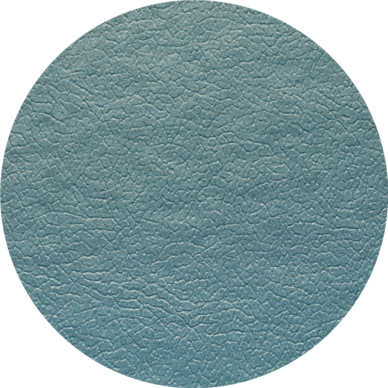 Tapis vinyle rond Texture cuir bleu pâle - TenStickers