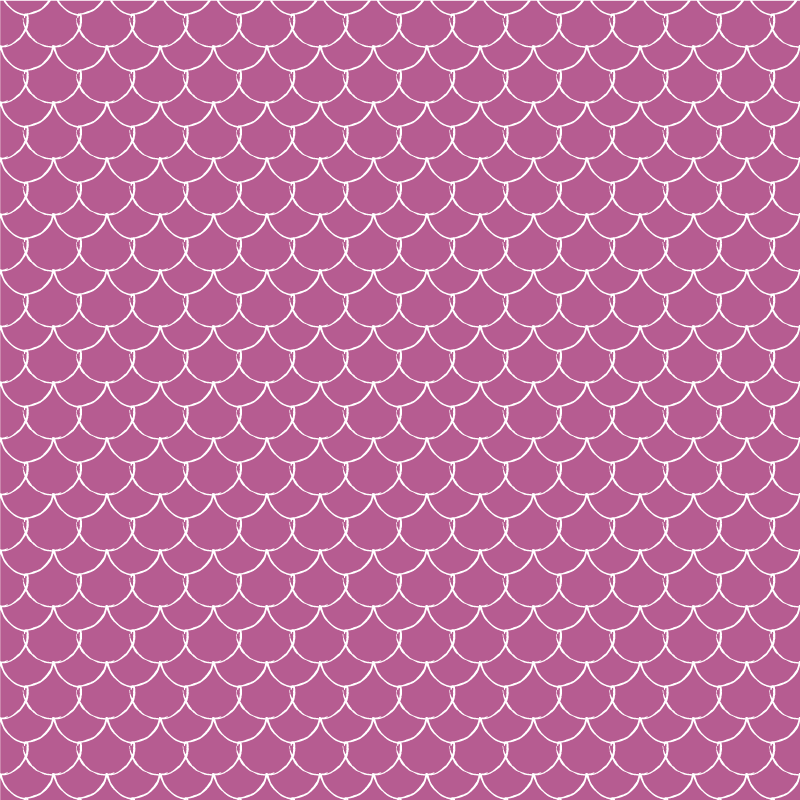 Tapis vinyle motif animal écailles de sirène roses - TenStickers