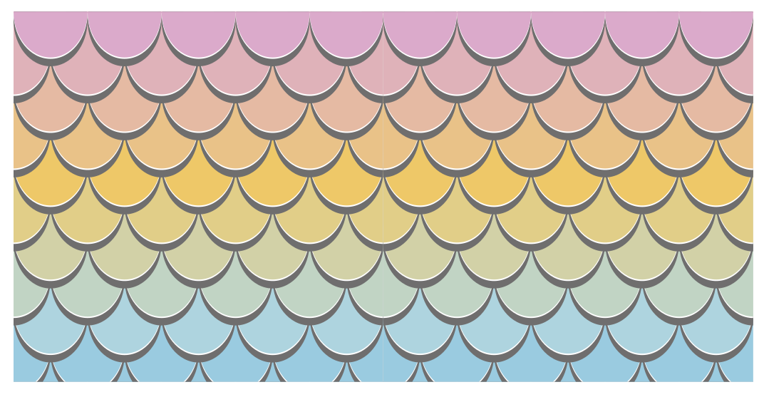 Tapis vinyle textures motif d'écailles colorées - TenStickers