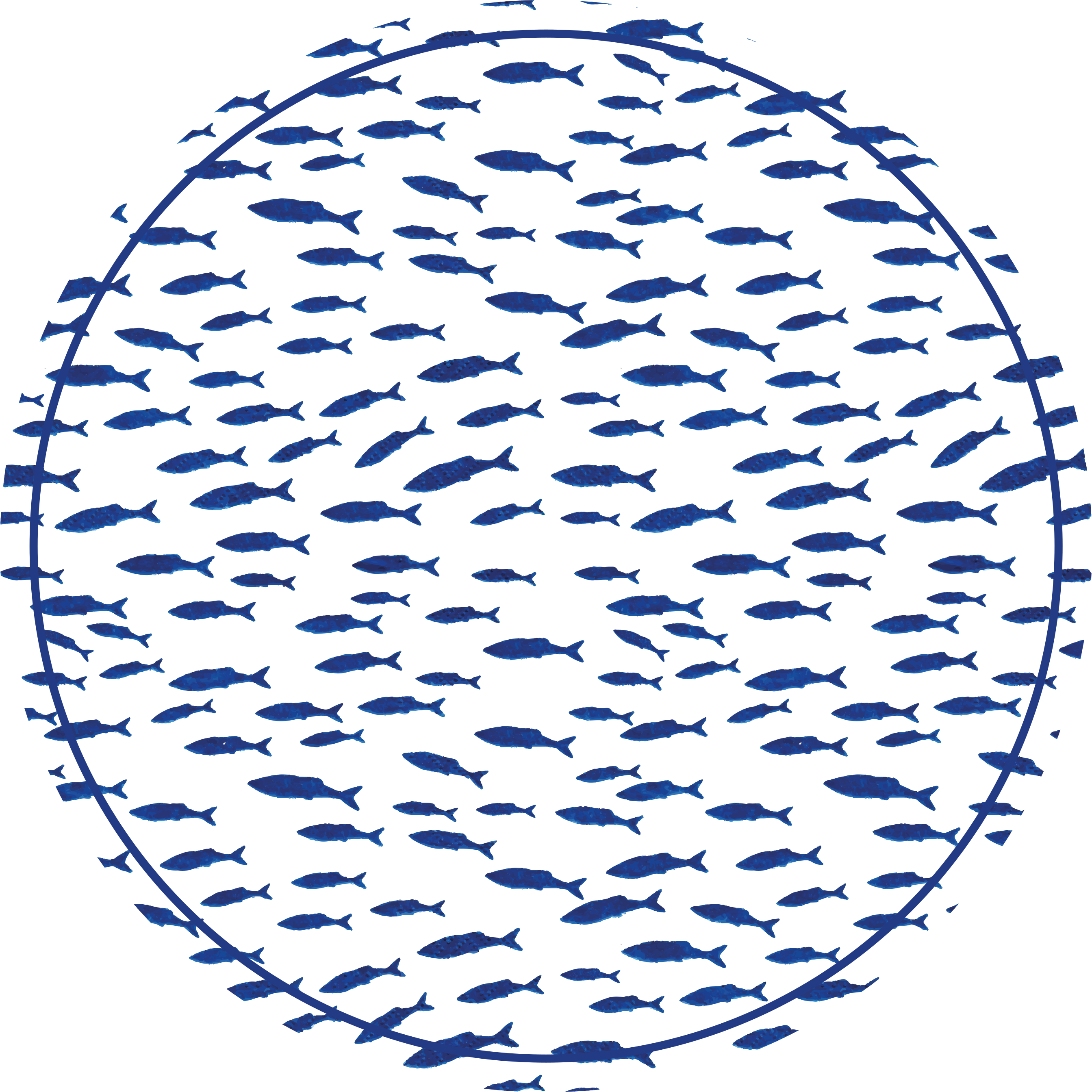 Tapis vinyle motif animal banc de poissons - TenStickers