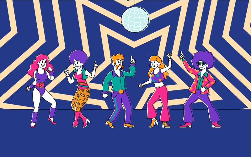 Tapis vinyle autres tapis soirée dansante disco - TenStickers