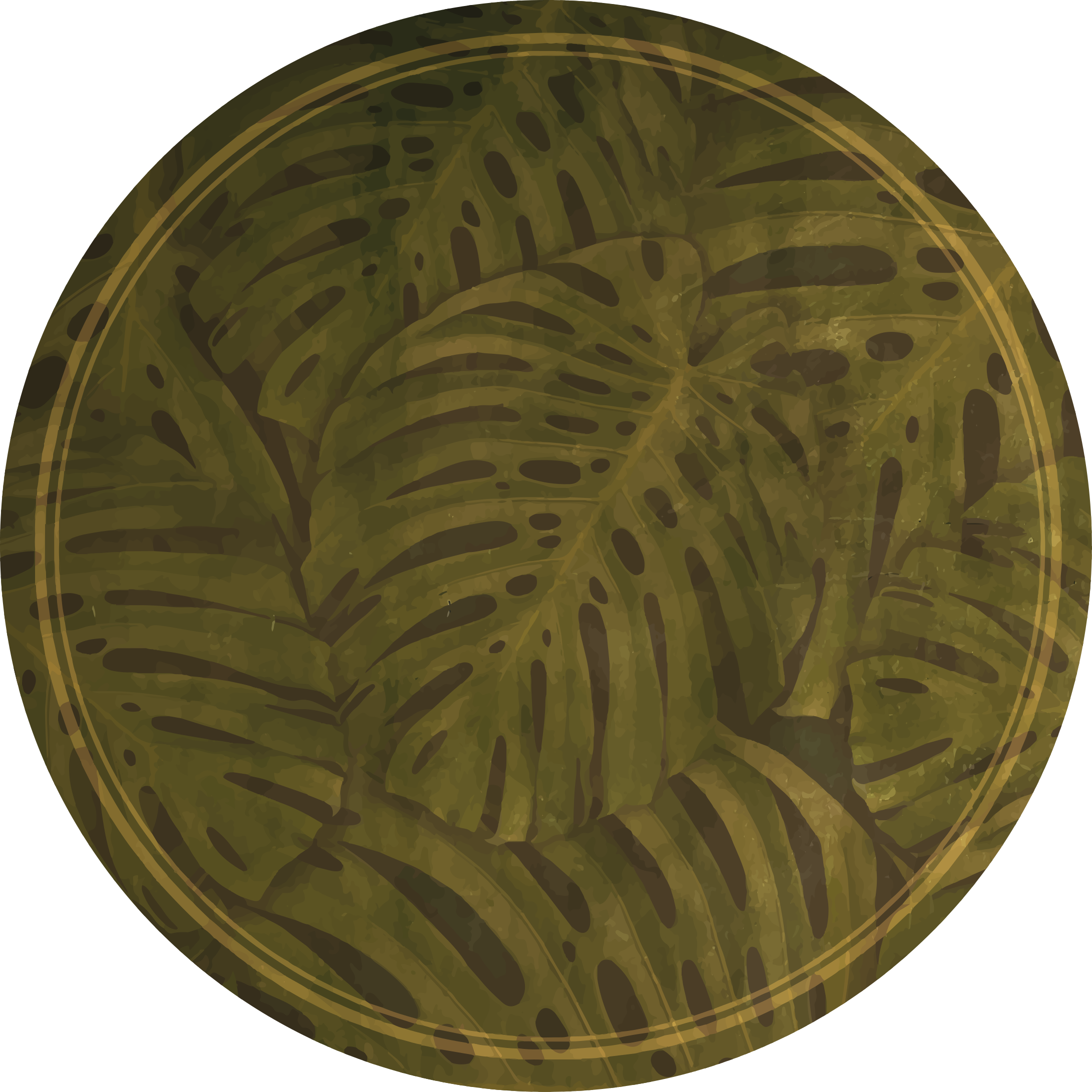 Tapis vinyle plantes imprimé feuille tropicale - TenStickers