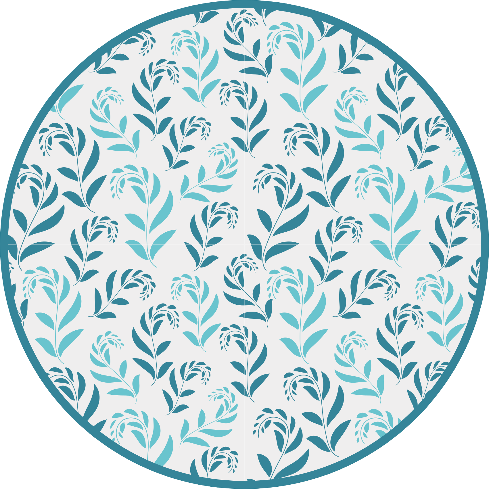 Tapis vinyle plantes inspiration botanique des feuilles - TenStickers