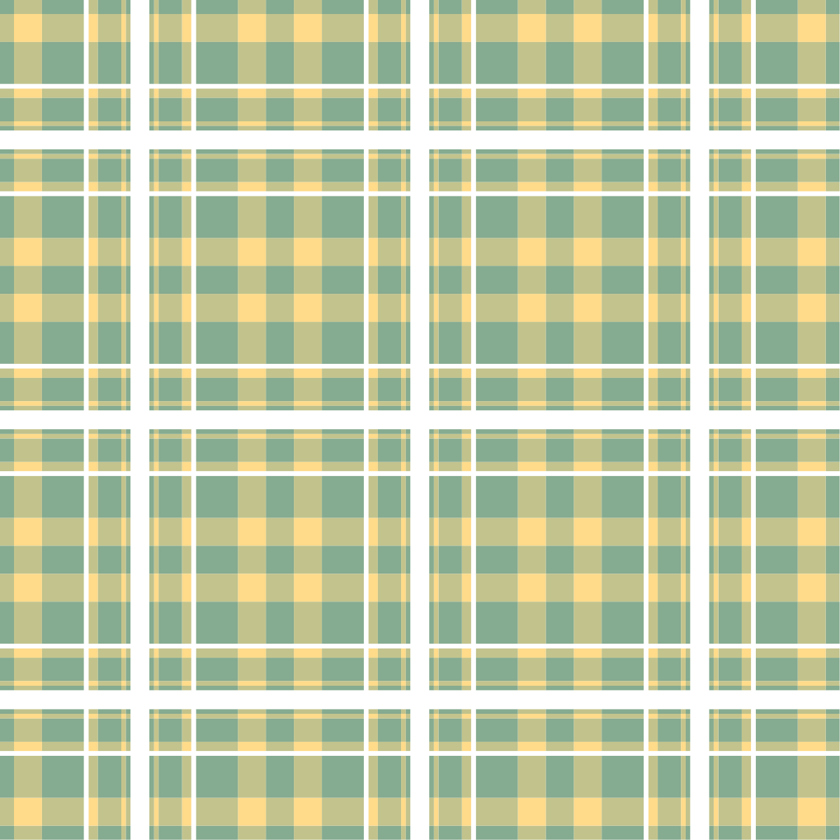 Tapis vinyle chambre vinylee vichy jaune, vert et blanc - TenStickers