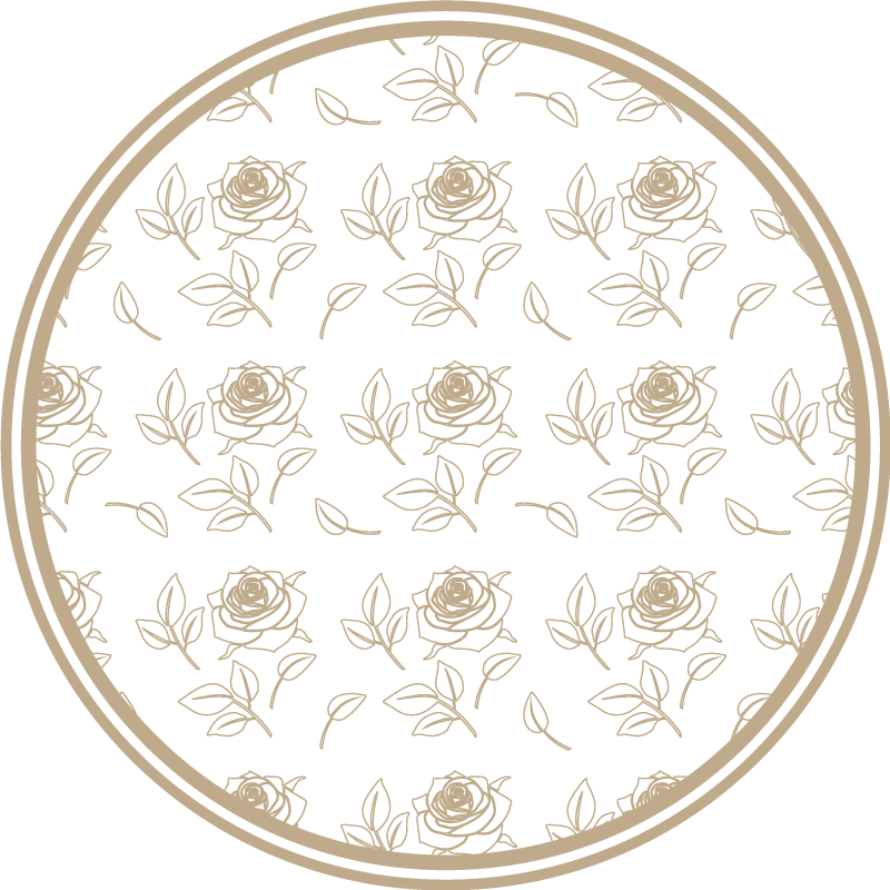 Tapis vinyle plantes composition florale de roses - TenStickers