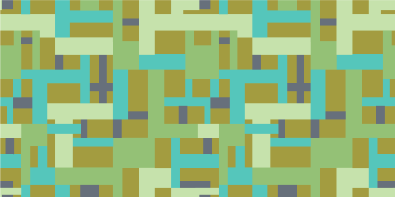 Tapis vinyle géométrique segments de couleur verte - TenStickers