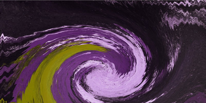 Tapis vinyle retro Texture peinte psychédélique - TenStickers