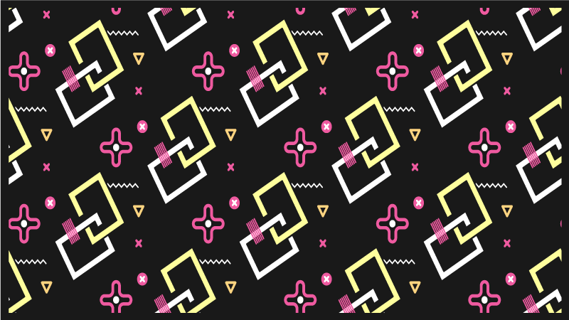Tapis vinyle géométrique jeu de motifs modernes - TenStickers