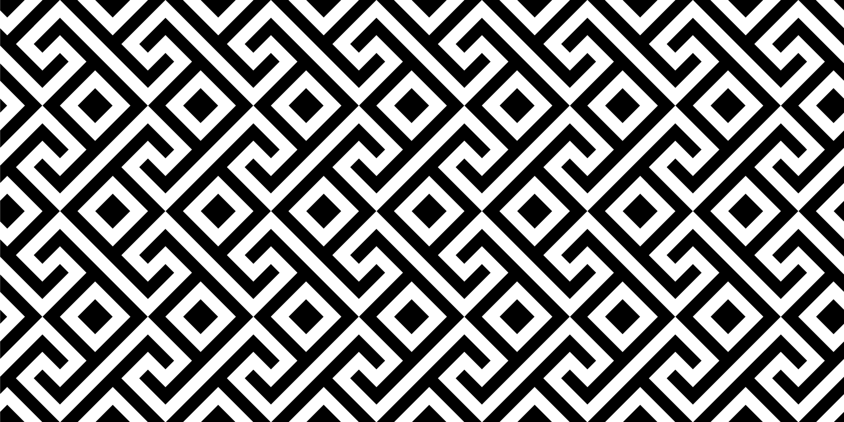 Tapis vinyle géométrique motif noir et blanc audacieux - TenStickers