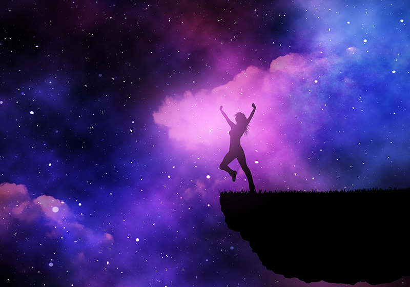 Tapis vinyle étoile voyage cosmique - TenStickers