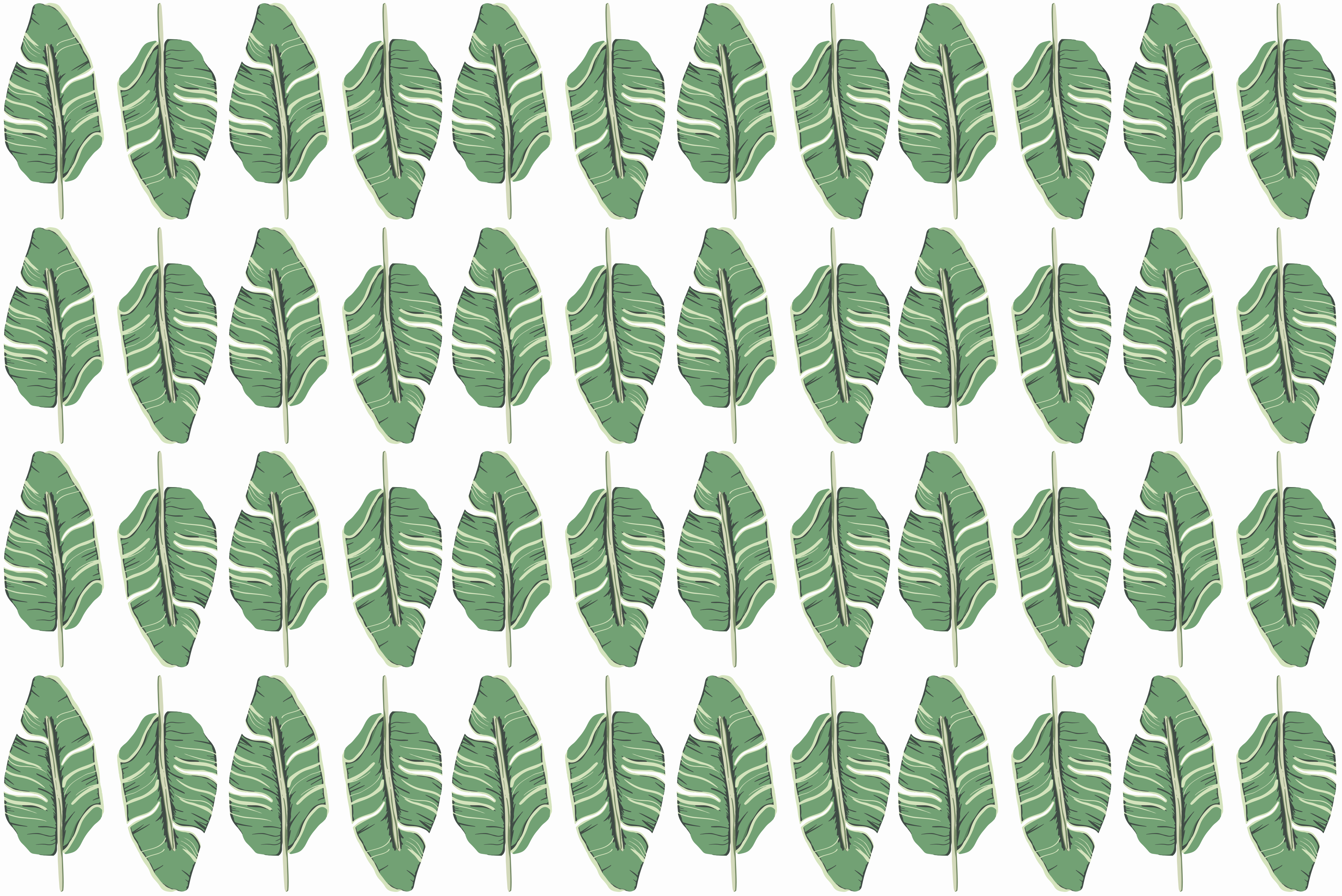 Tapis vinyle nature motif de feuille opulent - TenStickers