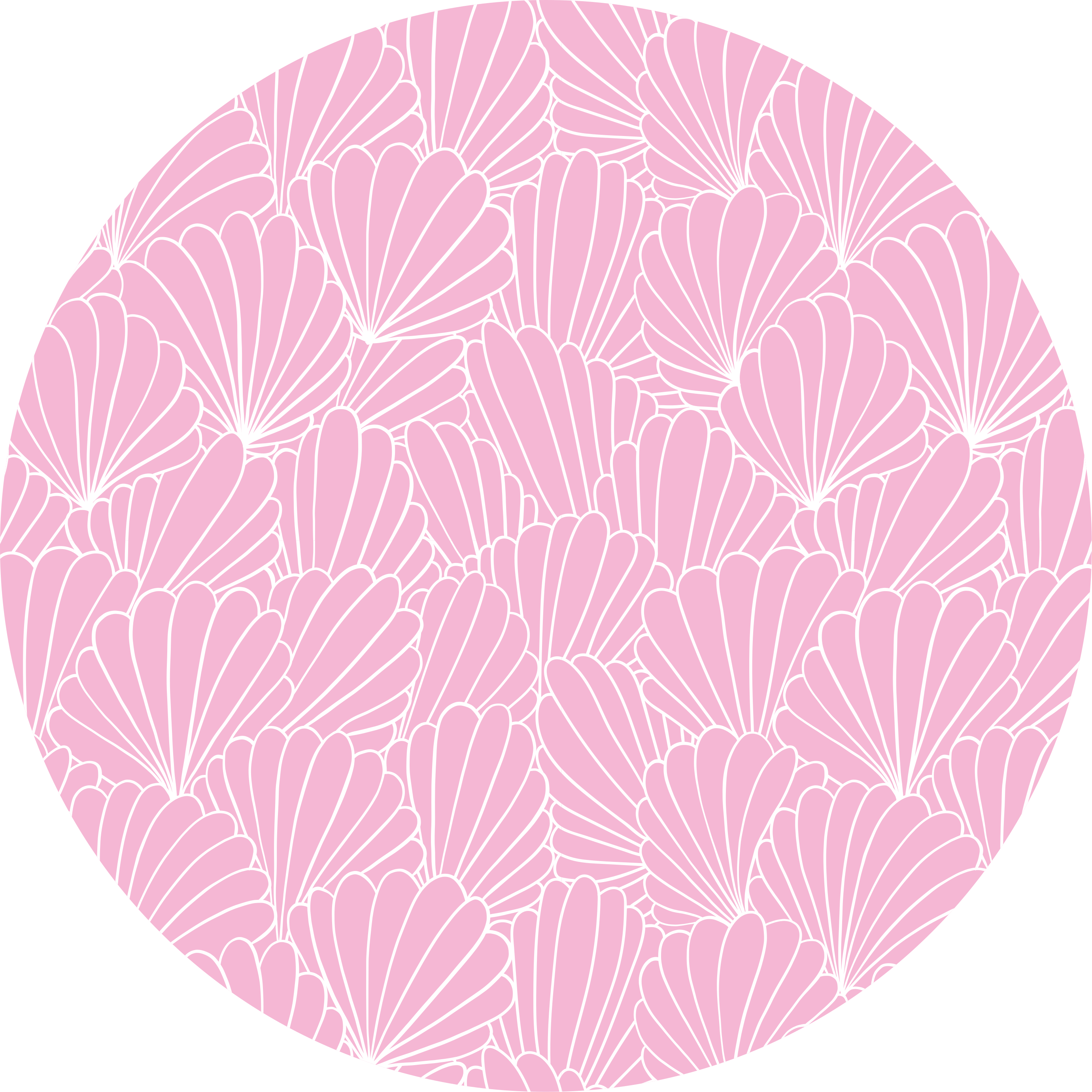 Tapis vinyle salle de bain motif coquillage rose - TenStickers
