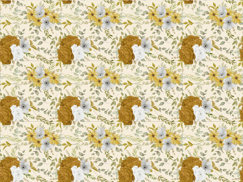 Tapis vinyle plantes design feuillu botanique - TenStickers