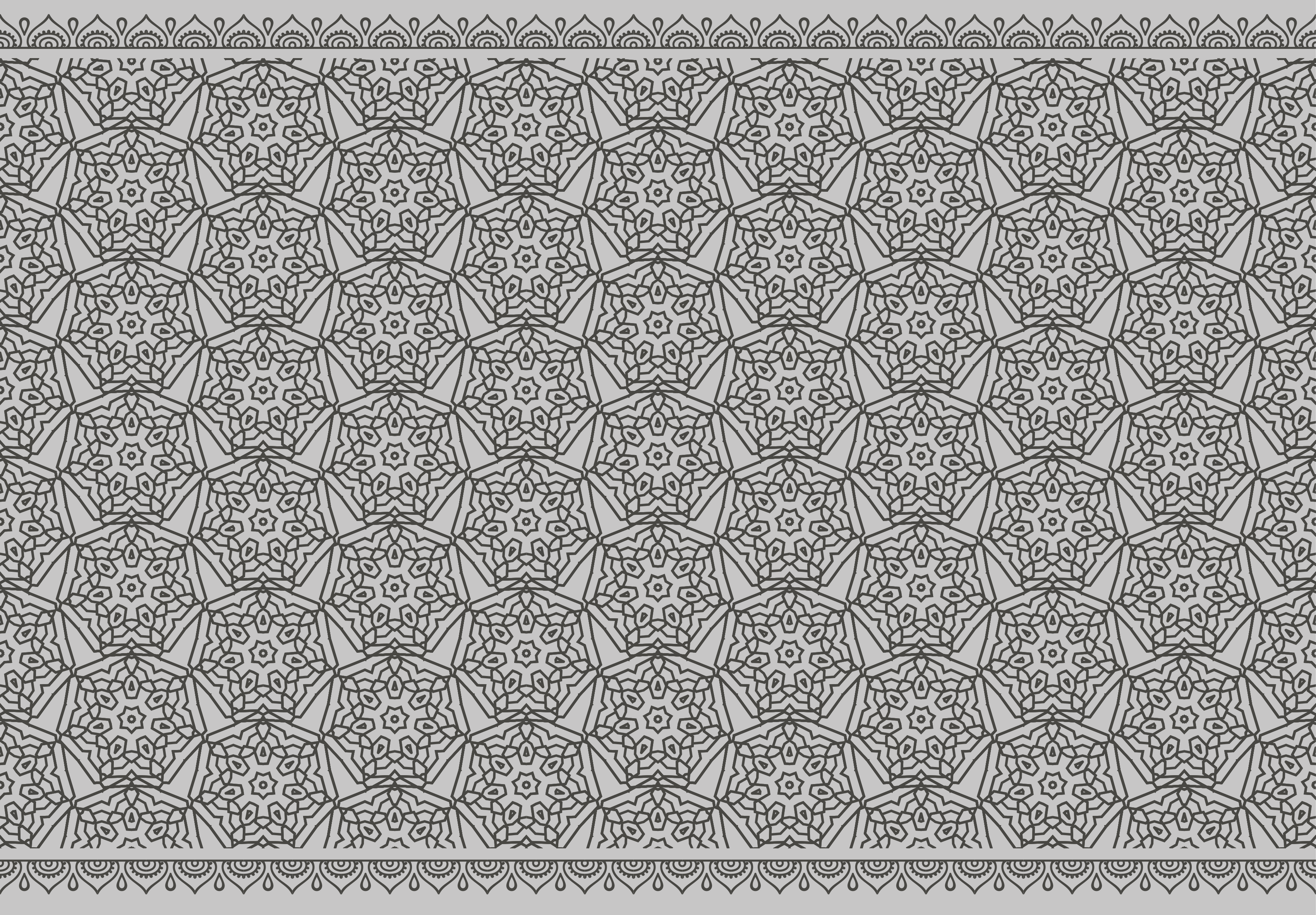 Tapis vinyle mandala symétrie des mandalas - TenStickers