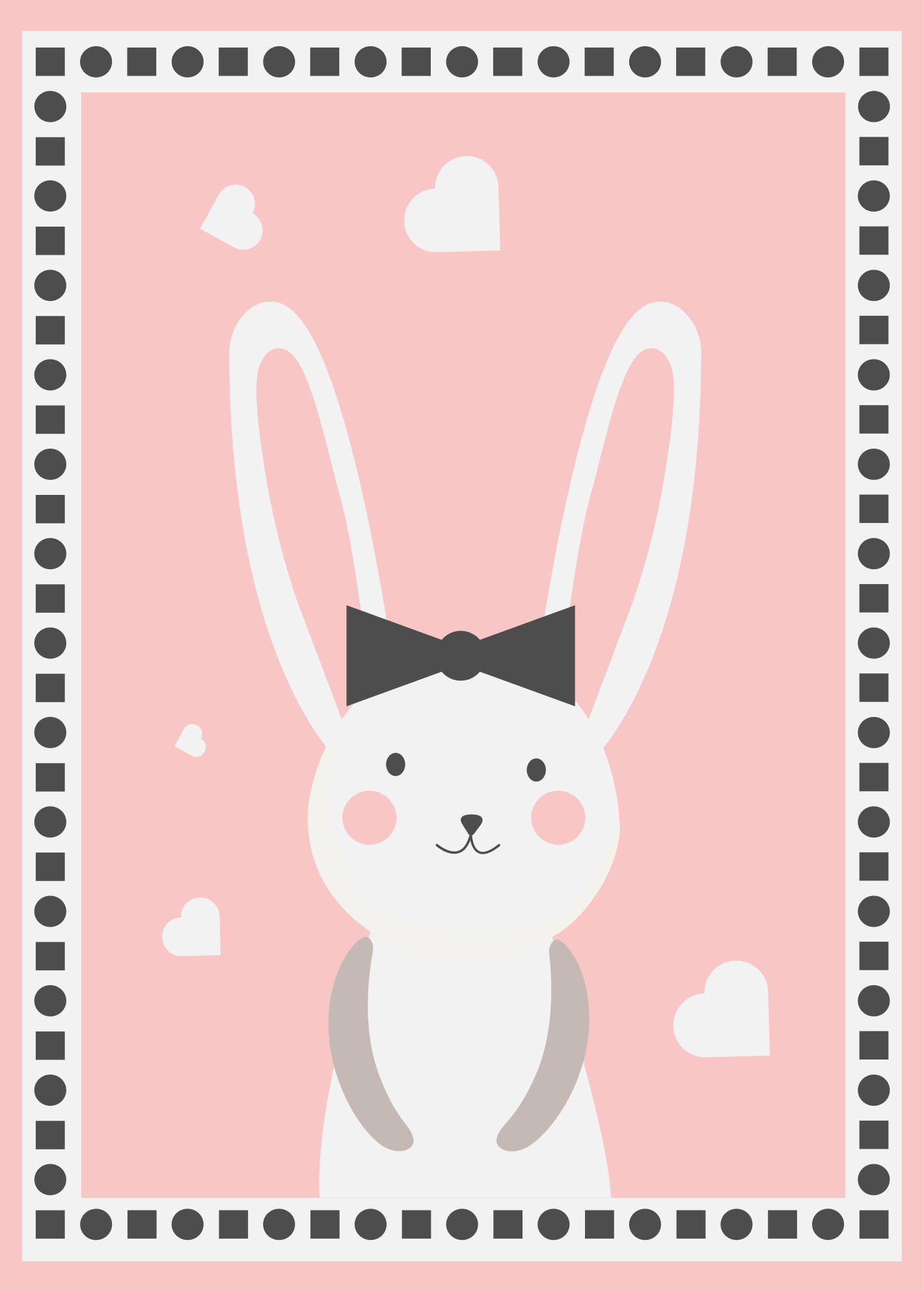 Tapis vinyle bébé décoration de chambre de lapin - TenStickers